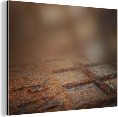 Obrázok produktu pre Nástenná dekorácia Kovový kovový obraz Wall Art 120x90cm Hrdza - železo - priemyselné - vintage Muchowow Hliníkové obrazy