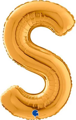 Obrázok produktu pre Obrovský balón s písmenami 26"/66cm | Gold #S