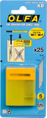 Image de OLFA 25x lame KB pour couteau de graphiste AK-1