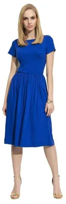 Produktbild von Damen Mittellanges Kleid; Blau L