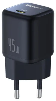 Produktbild von Baseus PicoGo GaN Ladegerät 45W EU Schwarz