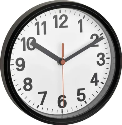 Image de TFA 60.3538.01 Horloge murale radio analogique noire