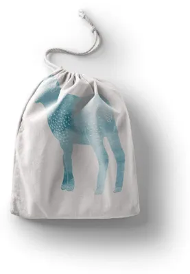 Immagine prodotto di Borsa riutilizzabile in cotone per frutta e verdura, con coulisse - Ecologica