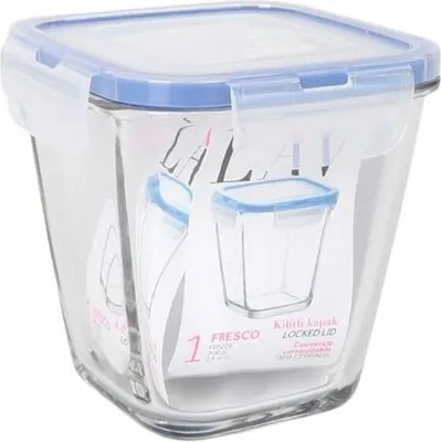 Obrázek produktu pro Obědový box hermetický LAV modrý transparentní 700 ml (8 kusů)