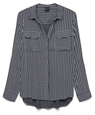 Productafbeelding van Vero Moda 5715732487467, Volwassen, Dames, Blauw, Maat L, Lange mouwen, Regular fit