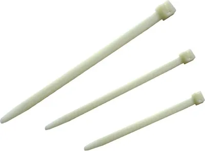 Produktbild von 100 Stück Kabelbinder 4,8 mm x 300 mm – Weiß, Elektrikerkabelbinder