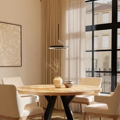 Immagine prodotto di LUMIÈRE Design Lampada a Sospensione 'Noxi' Ø33cm LED dimmerabile Nero