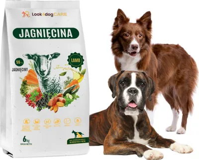 Produktbild von Look4dog CARE | Trockenfutter Lamm 2x6kg - Hochwertiges Protein - Allergikerfreundlich - Vitalität