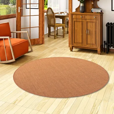 Produktbild von Sisal Natur Teppich Astra Braun Rund, Größe:200 cm Rund