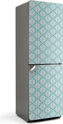 Produktbild von Geometrisches dekoratives Muster – Kühlschrank Aufkleber – Klebefolie Kühlschrank – Kühlschrank Dekor – Kühlschrankfolie selbstklebend – Küchen Dekoration – 60x190 cm