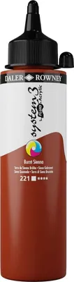 Zdjęcie produktu dla Daler Rowney System3 Farba akrylowa Burnt Sienna 250 ml 1 szt.