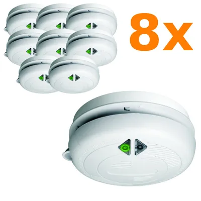Produktbild von 8 Rauchmelder Elro RM230 Feuermelder für frühzeitige Raucherkennung weiss