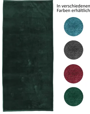 Produktbild von jilda-tex Uni-Strandtuch 100% Baumwolle 80x180 cm Badetuch Strandlaken Handtuch (Grün)