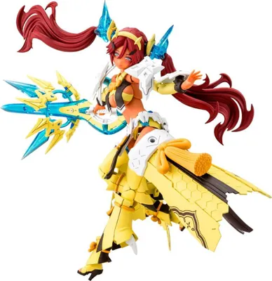 Imagen del producto de Kit de modelismo de plástico Megami Device, escala 1/1, figura de Auv Ame No Uzume, versión "Sunshine", 18 cm