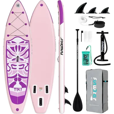 Productafbeelding van Stand-up paddleboard, 10'6" en 11'6", multifunctioneel, paars, inclusief accessoires
