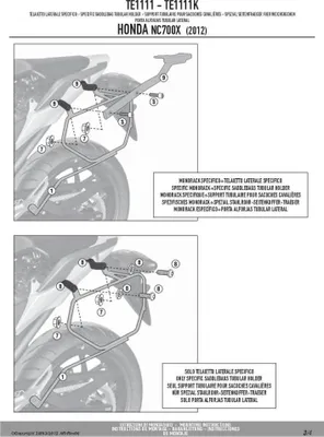 Immagine prodotto di Telaietti laterali Easylock GIVI TE1111