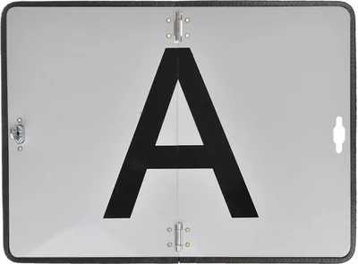 Produktbild von Alu-Warntafel "A" Warntafel Abfallschild
