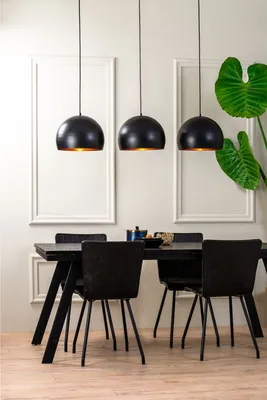 Productafbeelding van 3-lichts hanglamp Jaicey zwart
