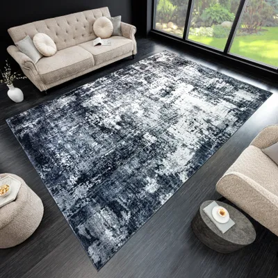 Produktbild von riess-ambiente Design Teppich MODERN ART 230x160cm grau anthrazit Kurzflor Indoor-Teppich