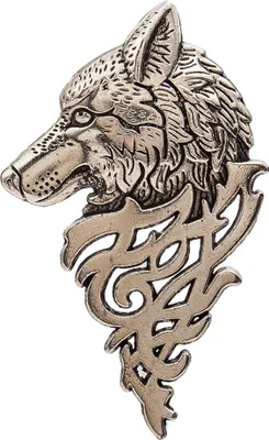 Produktbild von Vintage Damen Herren Wolf Revers Brosche Pin Kragen Schmuck Hemd Jeans Jacke Abzeichen-Silber