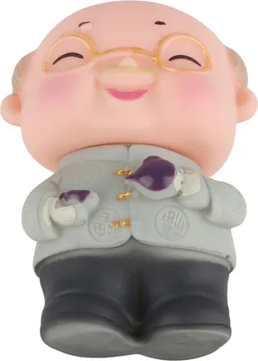 Obrázek produktu pro Hold The Cat Babička Dědeček Narozeninový dort Ozdoby Narozeniny Peach Plug in Narozeninové dekorace Příslušenství