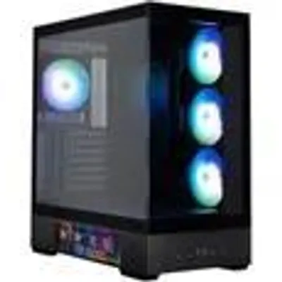 Zdjęcie produktu dla Zalman P40 DS BLACK, Midi Tower, PC, Czarny, ATX, micro ATX, Mini-ITX, Plastik, Stal, Szkło hartowane, Wielo
