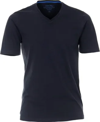 Produktbild von REDMOND Casual Herren T-Shirt V-Ausschnitt Regular-Fit Jersey Marine XL