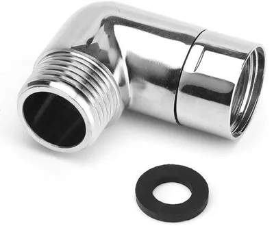 Image de Adaptateur à 90 degrés pour pomme de douche, en laiton, 1 pièce