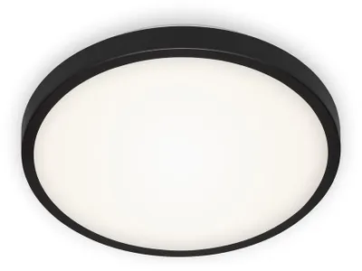 Image de BRILONER MANNY Plafonnier LED, lumière blanche neutre, noir, 29 x 7 cm