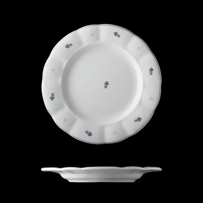 Obrázok produktu pre Plytký tanier, český porcelán, kvety, 24 cm, G. Benedikt