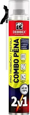 Obrázek produktu pro Montážní pěna DebbexPolyuretanCOMBO 750 ml žlutá
