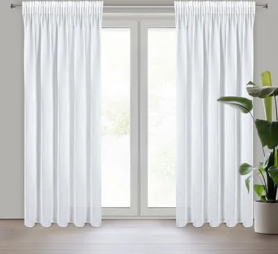 Produktbild von Gardine TINA weiß 140x270 cm  Kräuselband