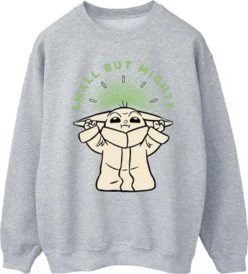 Produktbild von Star Wars - "The Mandalorian Small But Mighty" Sweatshirt für Herren BI46652 (XXL) (Grau)