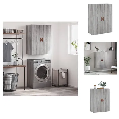Immagine prodotto di vidaXL Armadio a muro grigio Sonoma 69,5x34x90 cm - Credenze
