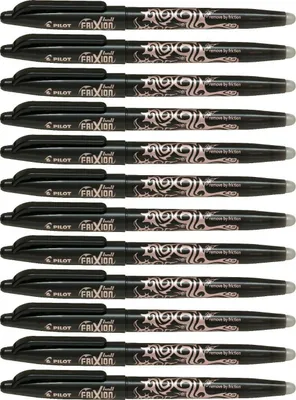 Produktbild von Tintenroller FriXion Ball 1.0 - 0,5 mm schwarz radierbar. Packung mit 12 Stück