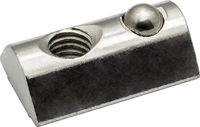 Produktbild von KLAK 40 - Nutenstein mit Federkugel und Steg M6 Nut 8 für Aluprofil 40-er - 10 Stück