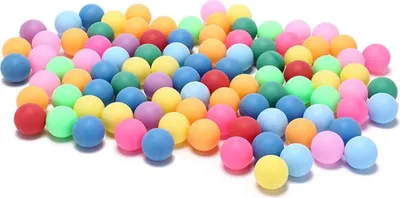 Produktbild von 50 Stück/Packung farbige Ping-Pong-Bälle, 40 mm, 2,4 g, Unterhaltungs-Tischtennisbälle, gemischte Farben für Spiel und Werbung