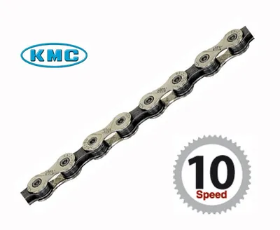 Zdjęcie produktu dla Łańcuch KMC X 10 srebrno-czarny 116 ogniw, X-10-93 6,6 m, 30 biegów
