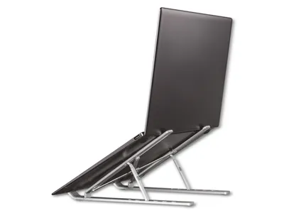 Zdjęcie produktu dla Hama Notebook-Stand Aluminium, faltbar, neigbar, bis 39 cm (15,4), Silber (00053047)