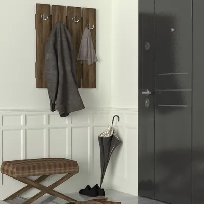 Produktbild von Skye Decor, Anita - Walnut, Hallenstand, Nussbaum, 100% MELAMINBESCHICHTETE SPANNPLATTE, 64,7 x 3,6 x 80 cm