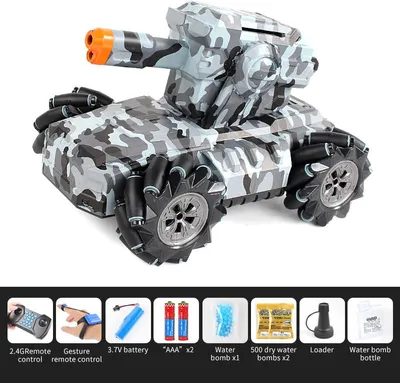 Zdjęcie produktu dla 2.4G Drift Truck 360Degree Rotation Music Light Toy Double Remote Control RQ2085 Camo Green
