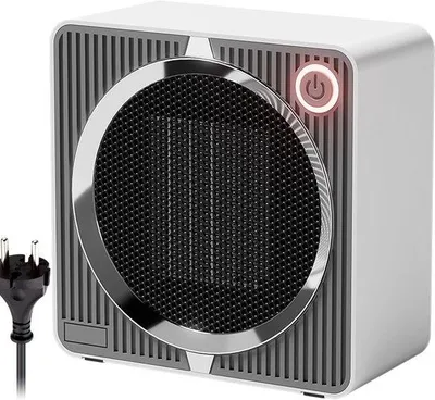 Image de Radiateur compact 500 W avec thermostat en céramique et protection contre la surchauffe – Bureau et maison