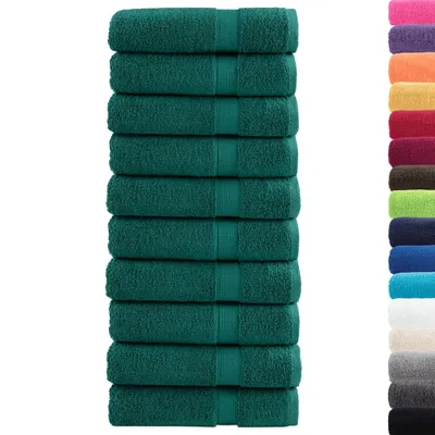 Immagine prodotto di Asciugamani da bagno Premium SOLUND 10 pz Verde 100x150 cm 600 g/m²
