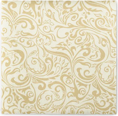 Produktbild von Airlaid Serviette Lias in Champagner-Hellbraun, 40 x 40 cm, 50 Stück - Mank - Ornamente