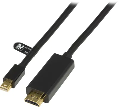 Immagine prodotto di Cavo per monitor DELTACO mini DisplayPort a HDMI con audio, 20 pin ha-19 pin ha,