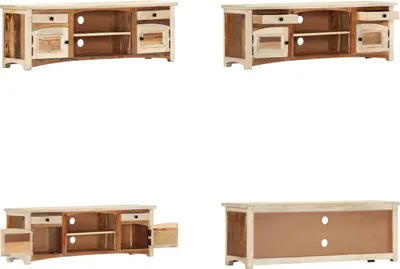 Immagine prodotto di mobile TV vidaXL 120x30x40 cm in legno massiccio antico - mobile TV - mobili TV - mobili TV - mobili TV