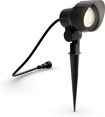 Productafbeelding van Philips Inbouwspot/Grondspot/Puntspot 6W, Buitenverlichting, Zwart, Metaal, IP44, Terras, Tuin, III
