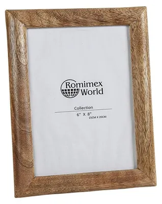 Fotolijst aus Holz, braun, 24 x 1 x 19 cm