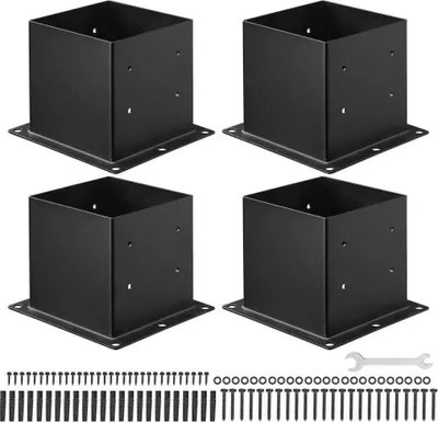 Immagine prodotto di Supporto per pali 4x misura interna 92x92 mm - Adatto per pali 88,9x88,9 mm