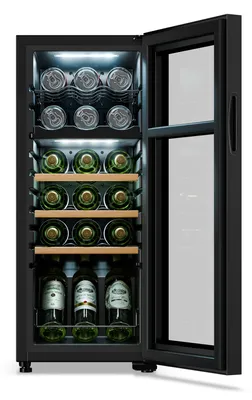 Obrázek produktu pro Klarstein Bovella 18 Duo+ vinotéka, 2 zóny, 50l, 18 lahví skleněné dveře